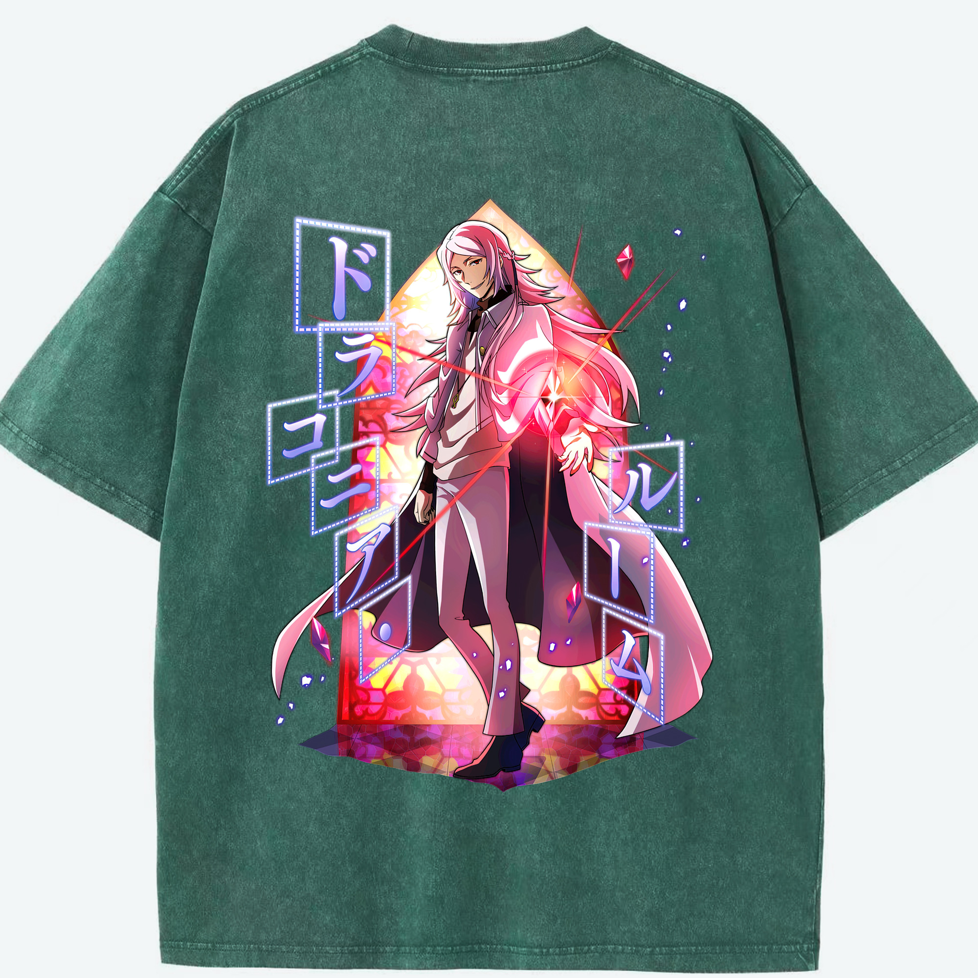 （画像用） 文豪ストレイドッグス Bungo Stray Dogs 綿100% ヴィンテージ風 半袖Tシャツ（背面プリント）